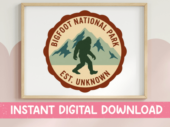 A Brand Designer's Review of the Bigfoot National Park SVG PNG Badge