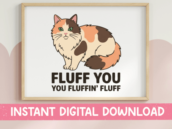 A Crafty Review of the Fluff You Calico Cat SVG & PNG Design