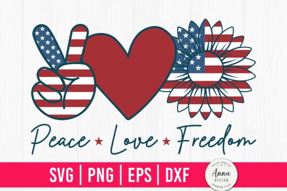 A Designer’s Review of the Peace Love Freedom 4th of July Graphic