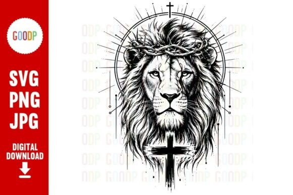 A Detailed Lion of Judah SVG for Commercial Graphics