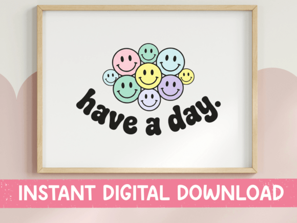 A Pastel Smiley Graphic for Modern Blogs and T-Shirt Designs