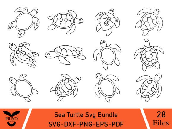 A Sea Turtle Graphics Bundle for Versatile Illustration Projects