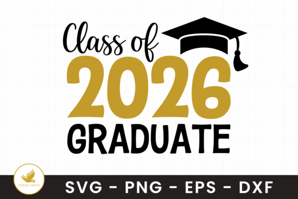 A Stylish SVG for 2026 Graduation Graphics & T-Shirt Designs