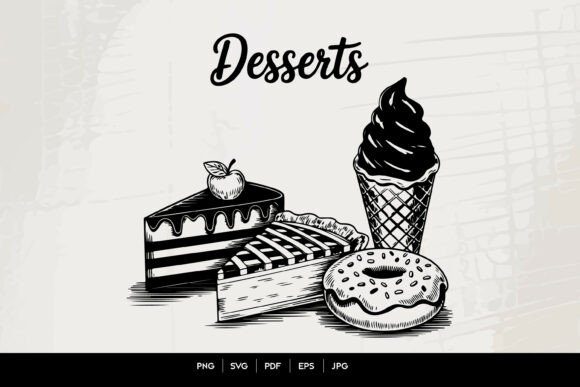 A Sweet Review of Desserts Food Graphics for Branding