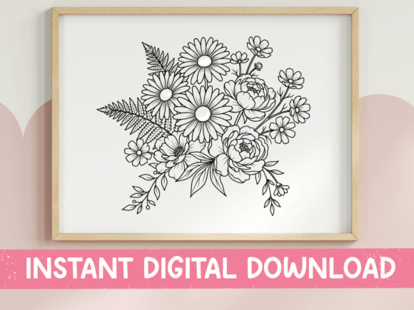 A Versatile Wildflower Design for Branding & T-Shirt Graphics