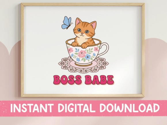 From Teacup to T-Shirt: The Boss Babe Graphic Design Asset