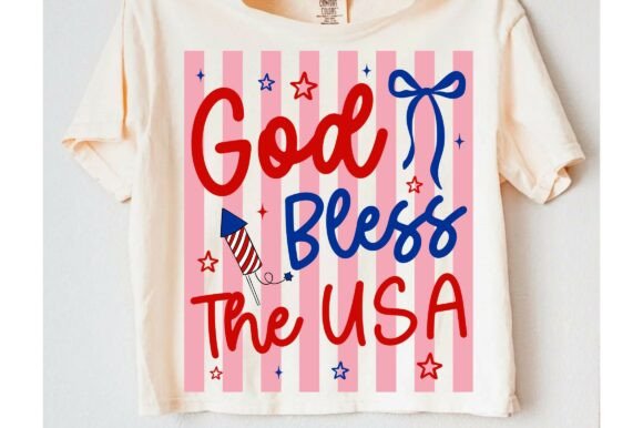 Good Bless the USA Graphics for Patriotic T-Shirt Designs