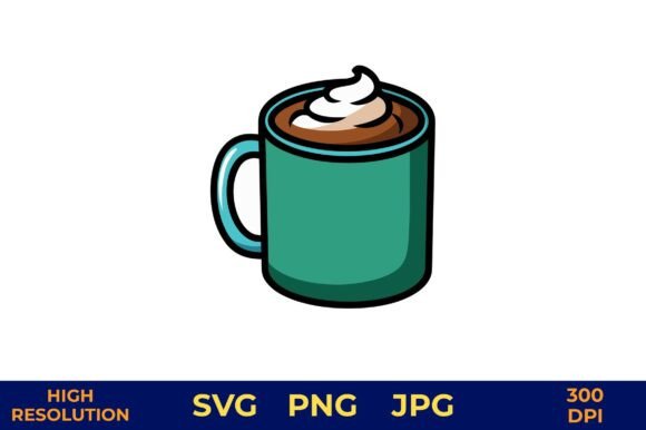 Handcrafting with a Cozy Cocoa Mug Graphic