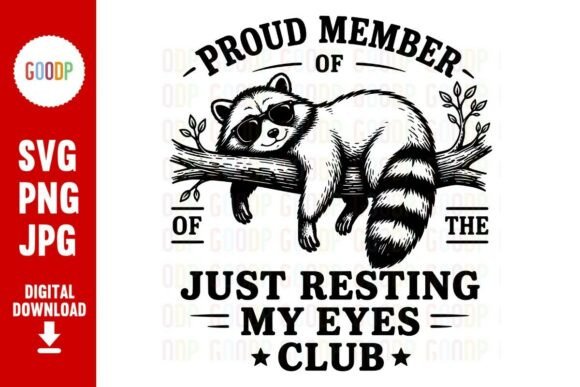 Just Resting My Eyes Club: A Humorous Graphics Asset