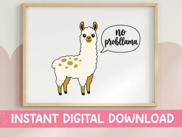 No Probllama Graphics for Everyday Business Branding