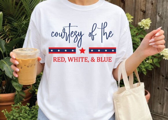 Red White Blue Graphics for Branding & T-Shirt Designs