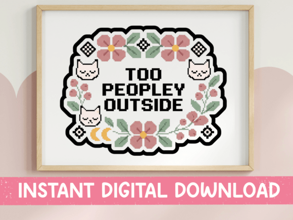 Too Peopley Outside SVG: Introvert-Centric Crafting Graphics
