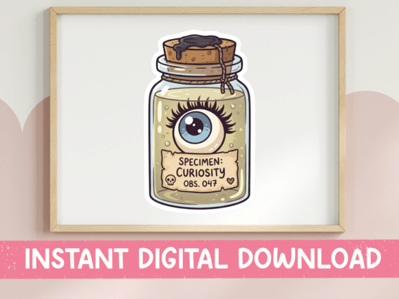 Unlocking Curiosity: A Publishing Review of a Kawaii Jar Graphic