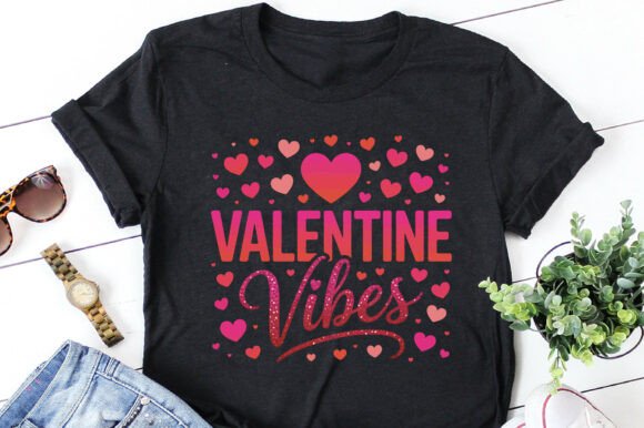 Using Valentine Vibes Graphics for T-Shirt Designs & Crafts